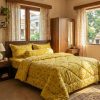 LifestyleHub Export Quality King Size Exclusive Cotton Comforter (86 X 90 Inch) -Yellow
